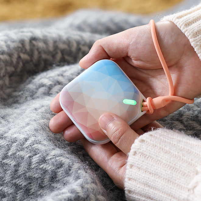 INLUV Rechargeable Hand Warmer Electronic Portable Hand Warmer (Fast Warming Up, Double-Sided Warming, Reusable)